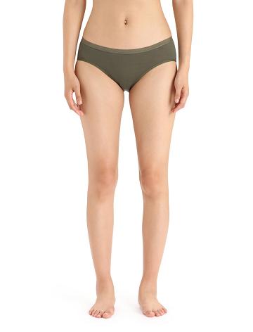 Loden Icebreaker Merino Siren Hipkini Briefs Women's Underwear | AU 1726YXFU